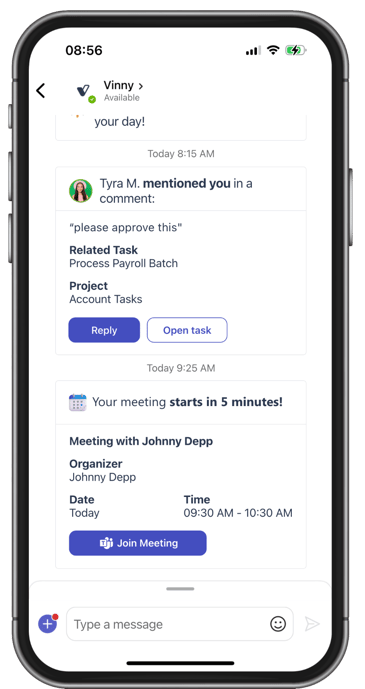 Notifications and reminders with Vineforce